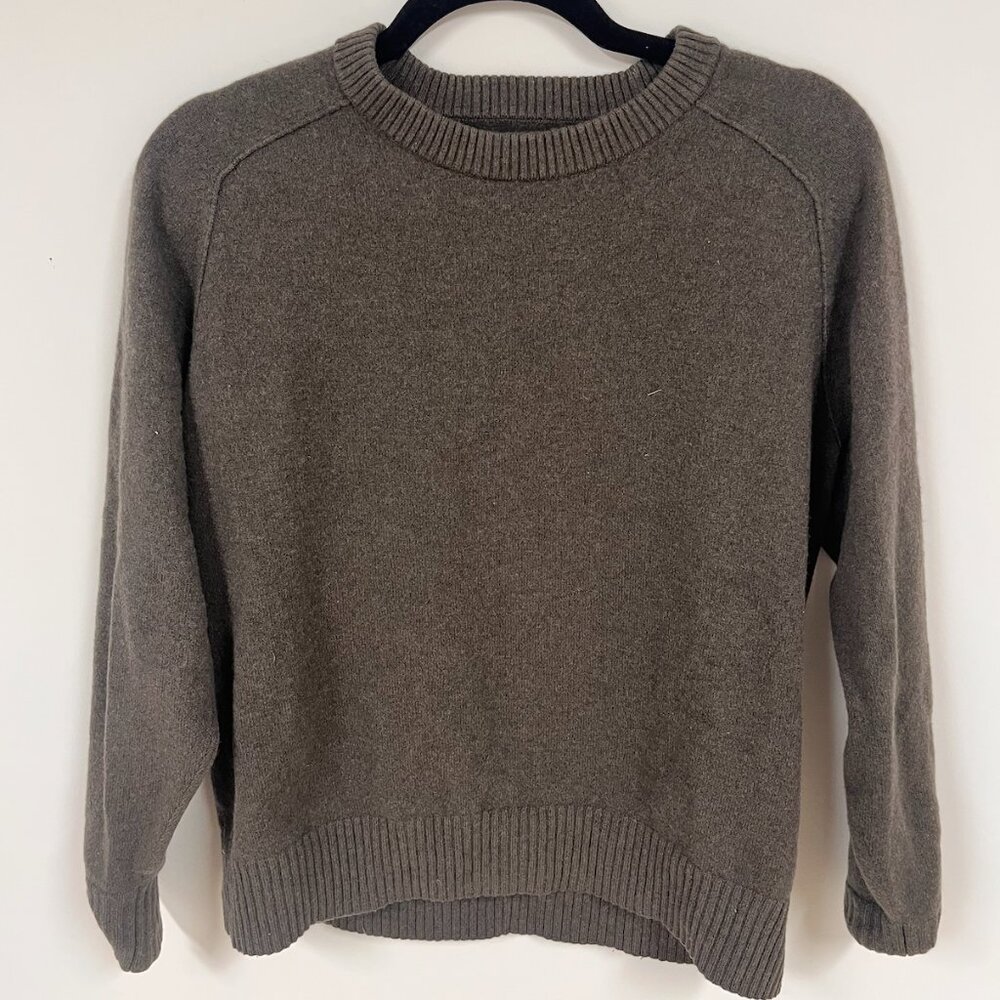 Everlane Forest Green Crewneck Sweater